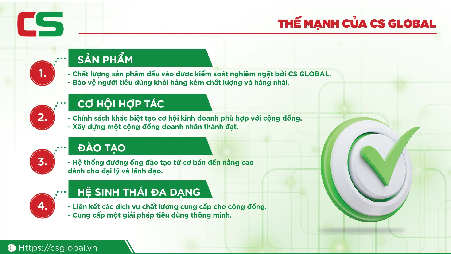 Thế mạnh của CS GLOBAL