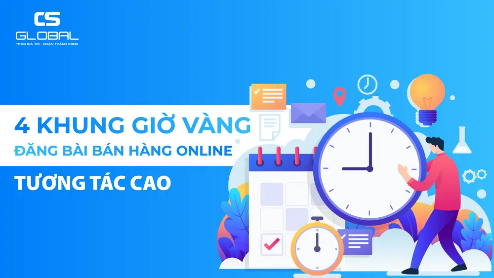4 khung giờ vàng đăng bài bán hàng online tương tác cao